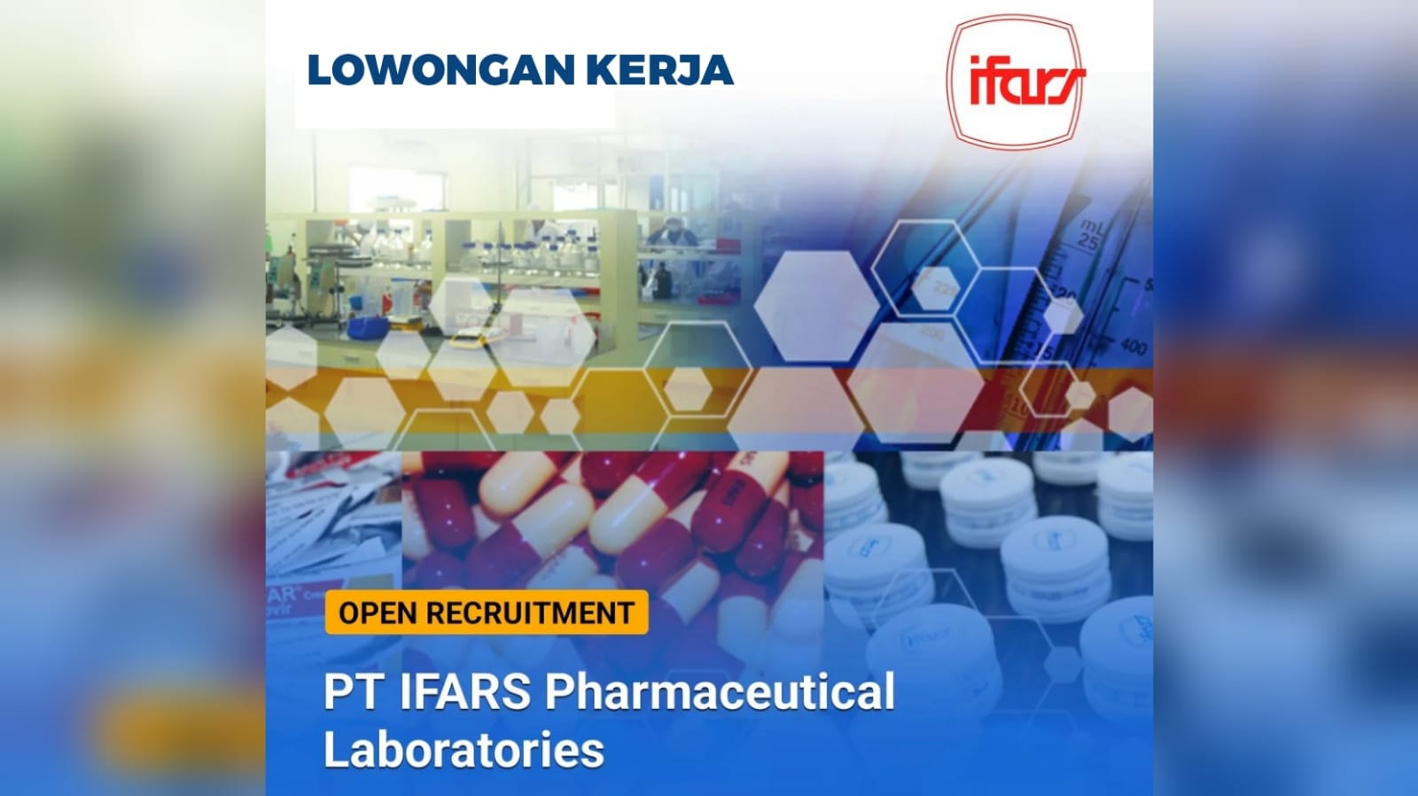 Lowongan Kerja PT IFARS Pharmaceutical Laboratories Tersedia 10 Posisi Jabatan Cek Kualifikasi 