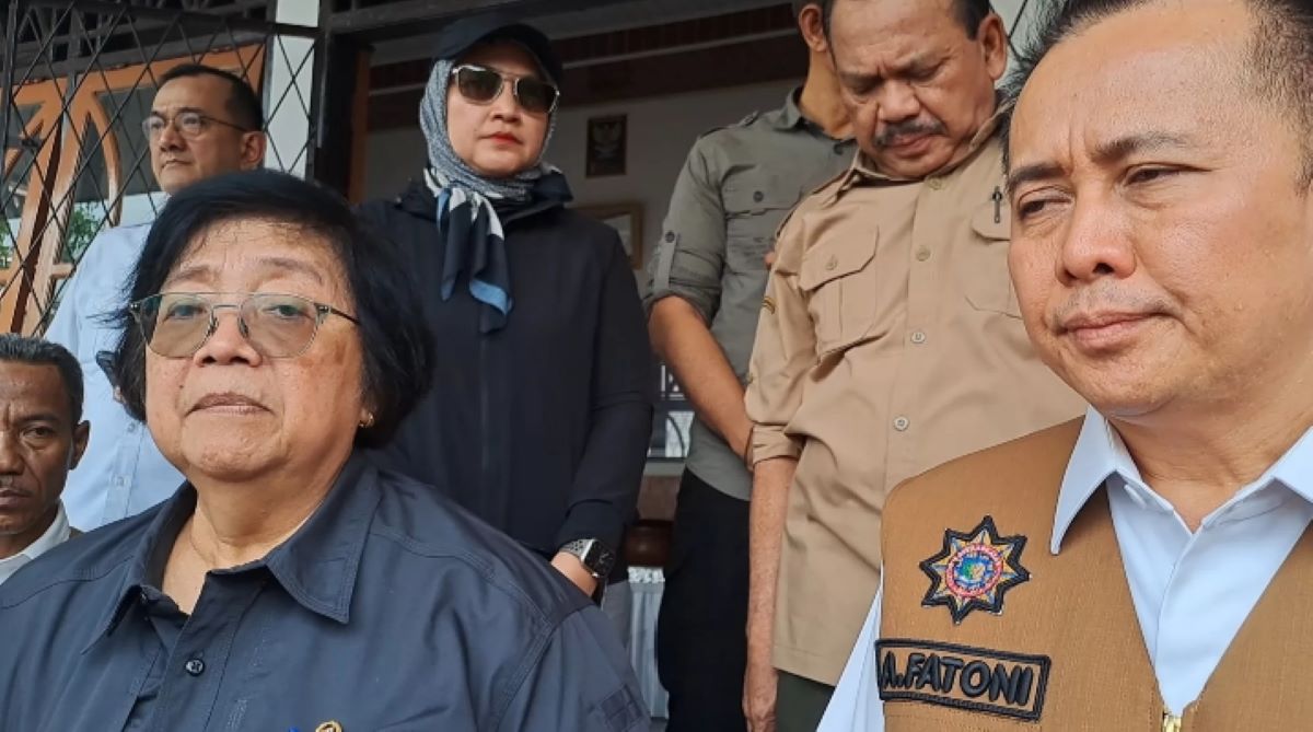 Pantau Langsung Karhutla di OKI, Ini Kata Menteri LHK Siti Nurbaya