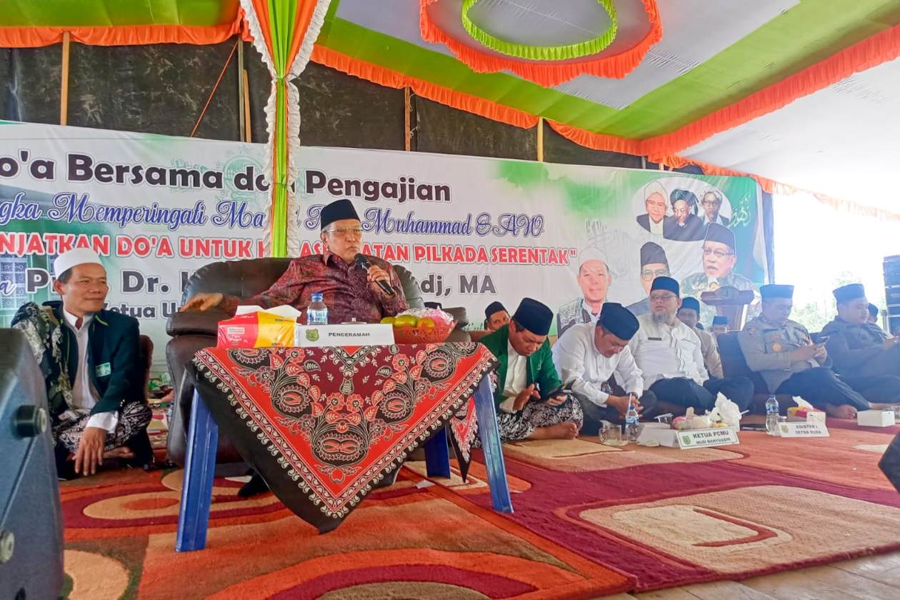 Mantan Ketum PBNU Said Aqil Siradj Hadiri Maulid Nabi di Muba