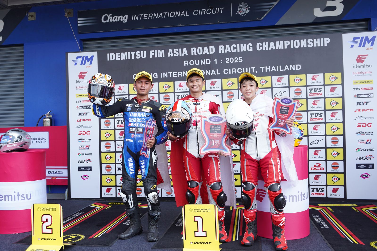 CBR250RR Double Winner, Astra Honda Borong 5 Podium di ARRC Buriram
