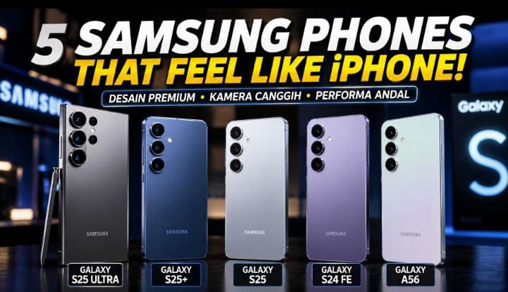 Pengen HP Android Rasa iPhone? Ini 5 Pilihan Samsung Terbaik dengan Desain Elegan dan Kamera Jernih