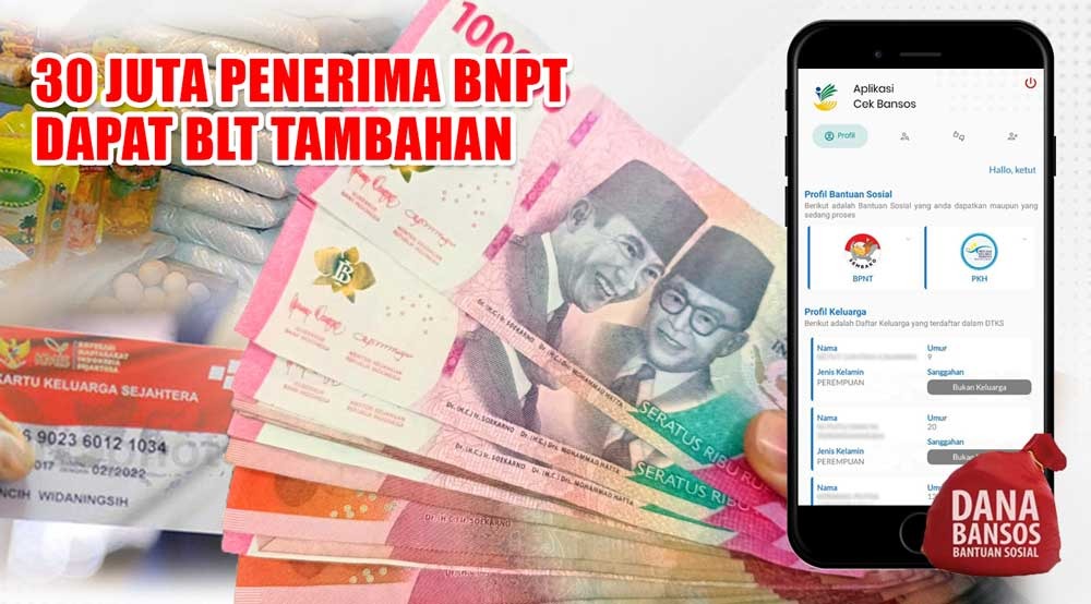 Berkah Bagi 30 Juta Penerima BPNT, Ada BLT Rp700.000, Ajukan Kesini!