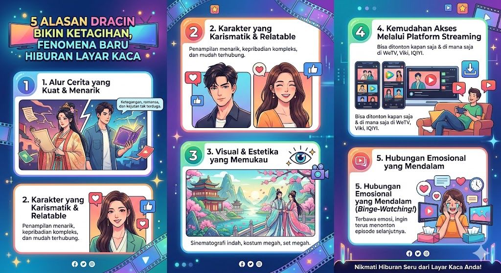 5 Alasan Dracin Bikin Ketagihan, Fenomena Baru Hiburan Layar Kaca