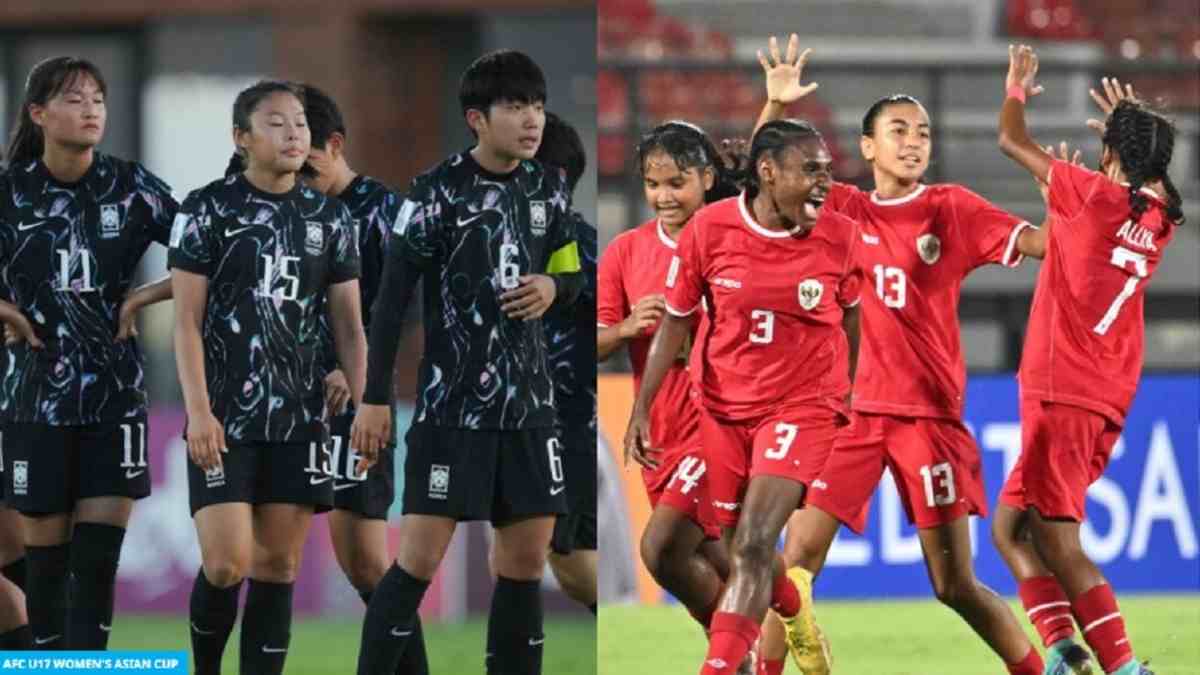 Hasil Babak Pertama Grup A AFC Women's Asian Cup U-17, Timnas Putri Indonesia U17 Tertinggal 0-5 dari Korsel