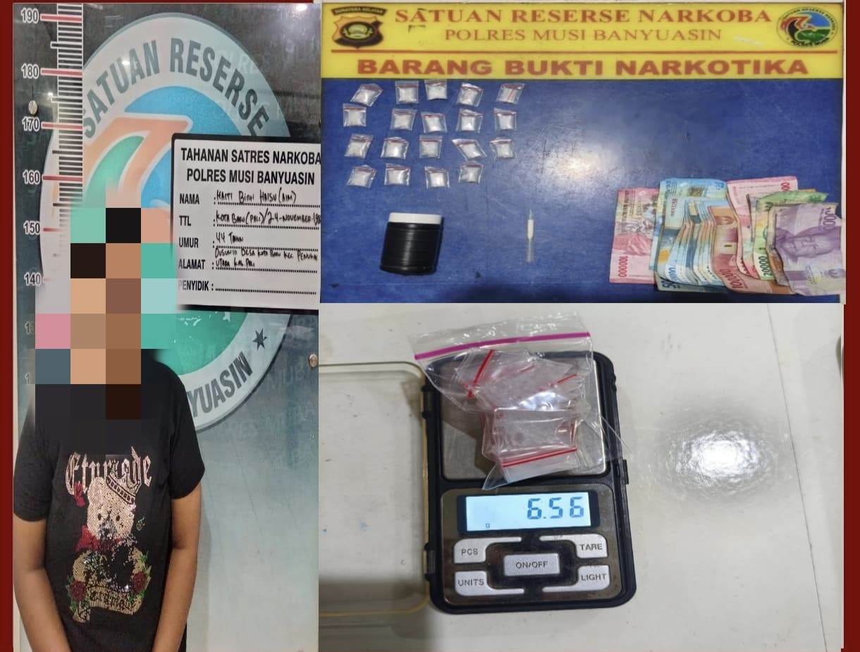 Sehari, Dua Pengedar Sabu-Sabu Diamankan Satres Narkoba Polres Muba