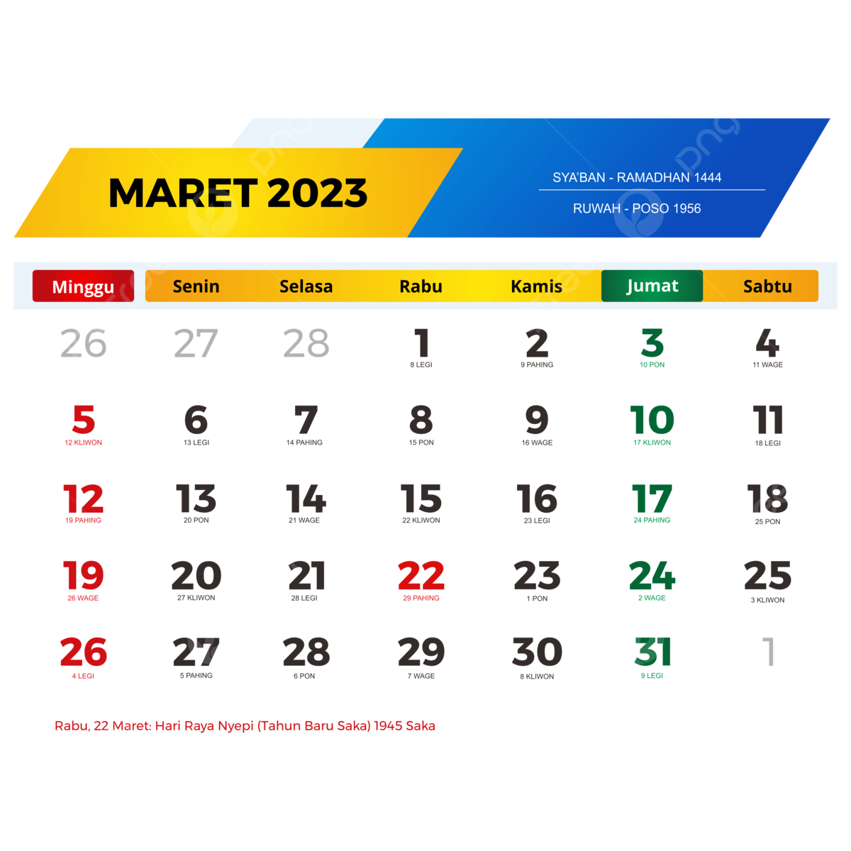 Daftar Libur Nasional dan Cuti Bersama Jelang Awal Ramadan 2023