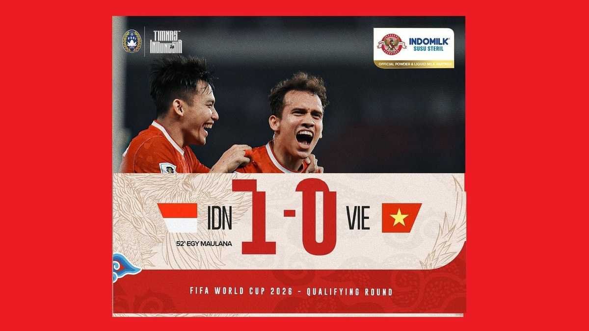 Hasil Akhir Timnas Indonesia vs Vietnam: Gol Egy Maulana Bawa Garuda Menang 1-0