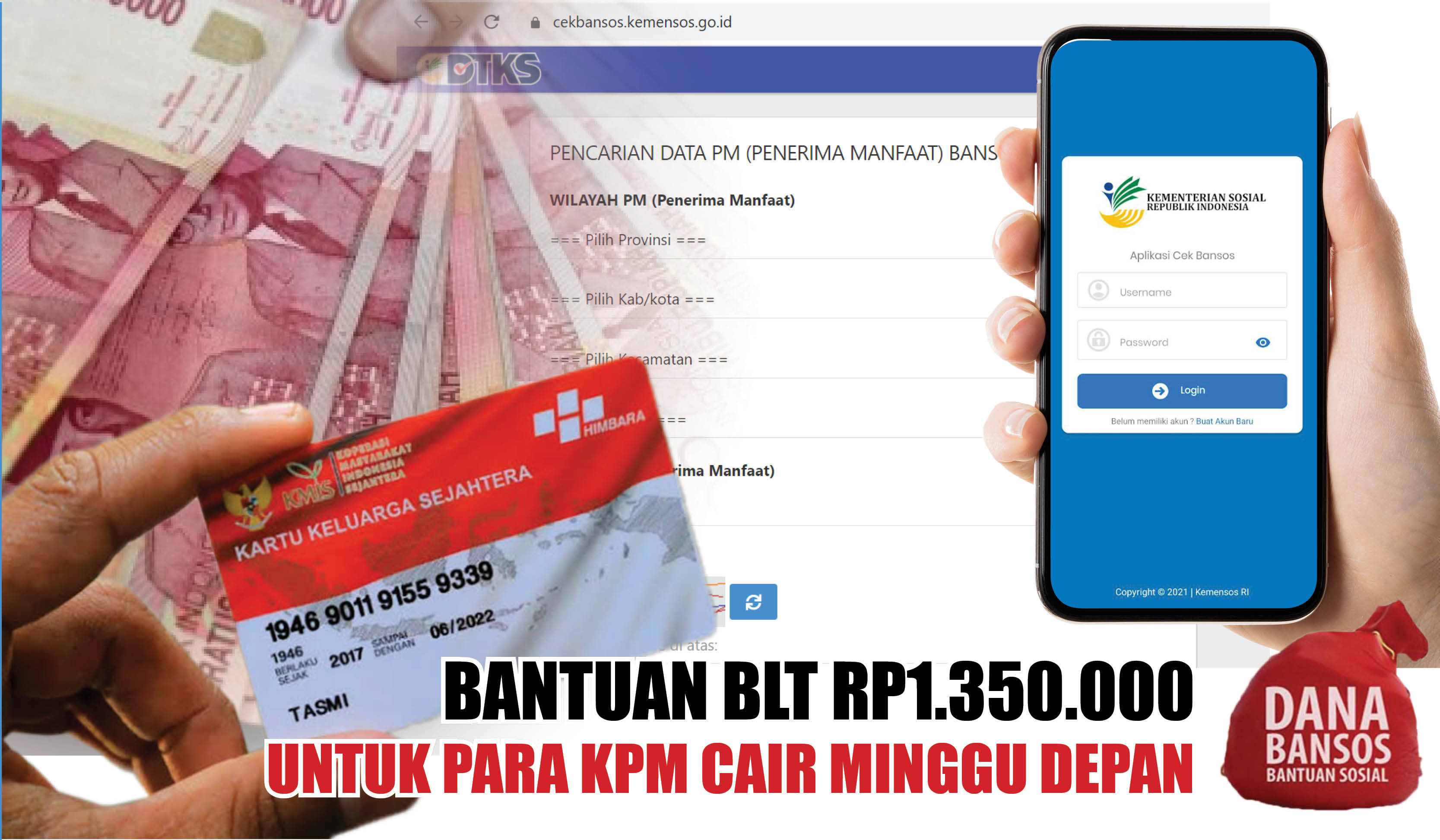 Syarat Penting bagi KPM untuk Dapat Bantuan BLT Rp1.350.000, Cek di cekbansos.kemensos.go.id