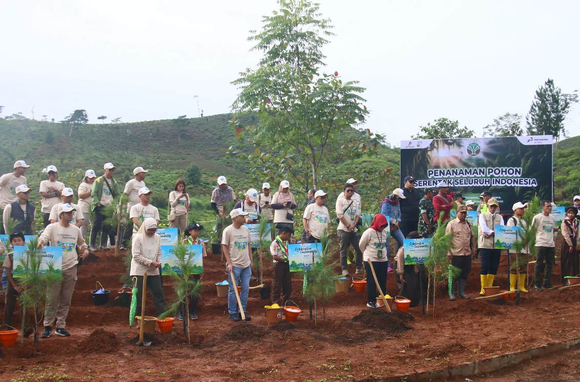 Rehabilitasi DAS di Cianjur, Pertamina EP Cepu Tanam 157.753 Pohon di Area Seluas 127 Hektar