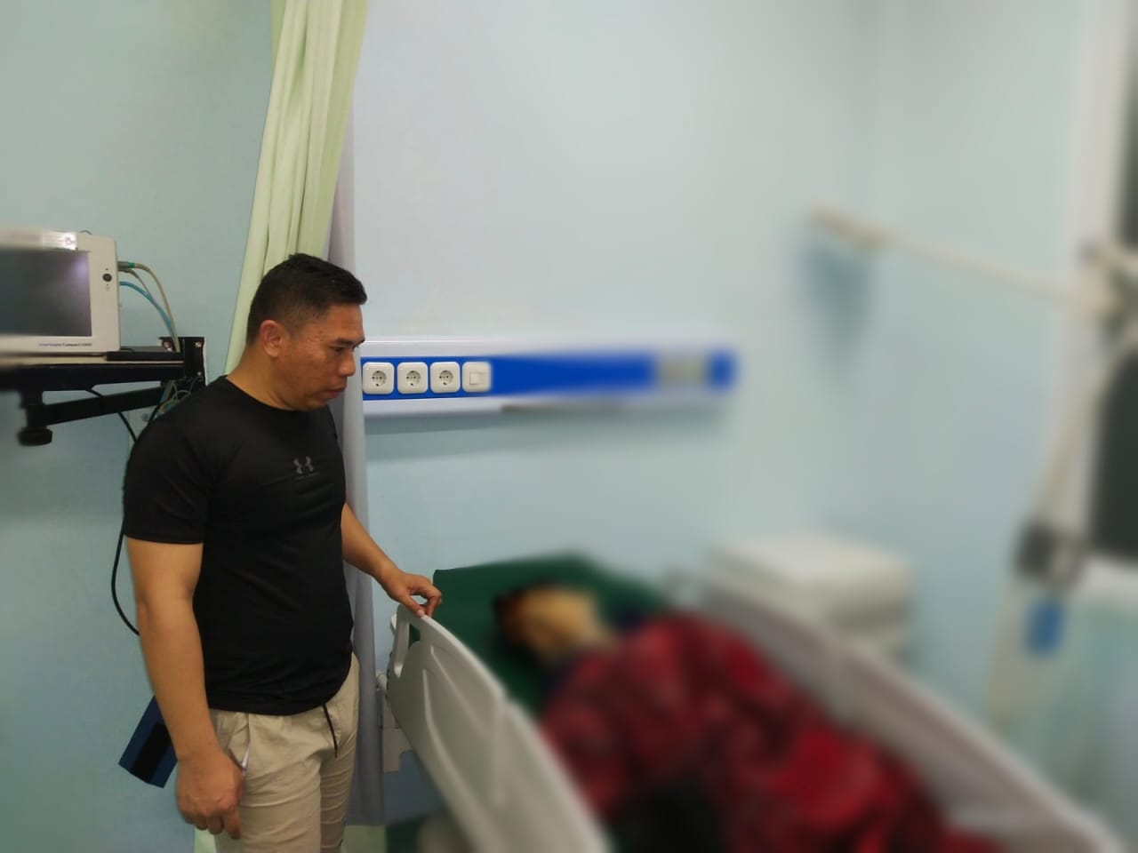 Inafis Satreskrim Polres Musi Rawas Lakukan Penanganan Korban Meninggal Dunia Penumpang Bus ALS