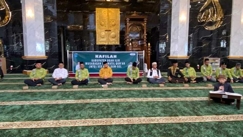 Interior Masjid Agung An-Nur Selesai Direhab! Bupati Ogan Ilir Sebut Masih Ada 3 Tahap Lagi