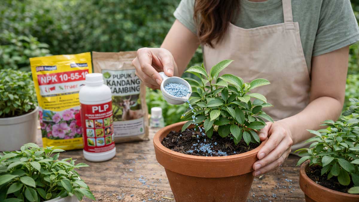 Jangan Asal Pilih! Ini 4 Rekomendasi Pupuk Tanaman Hias Terbaik agar Daun Hijau dan Akar Kuat