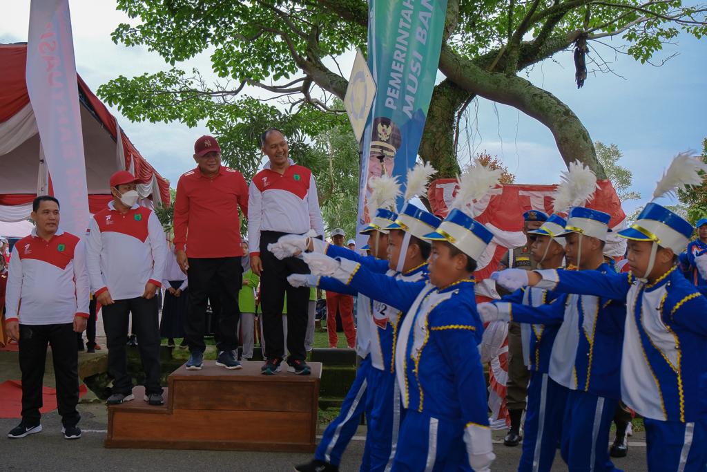 Semarak Jelang HUT RI di Muba Diramaikan Lomba Baris Berbaris