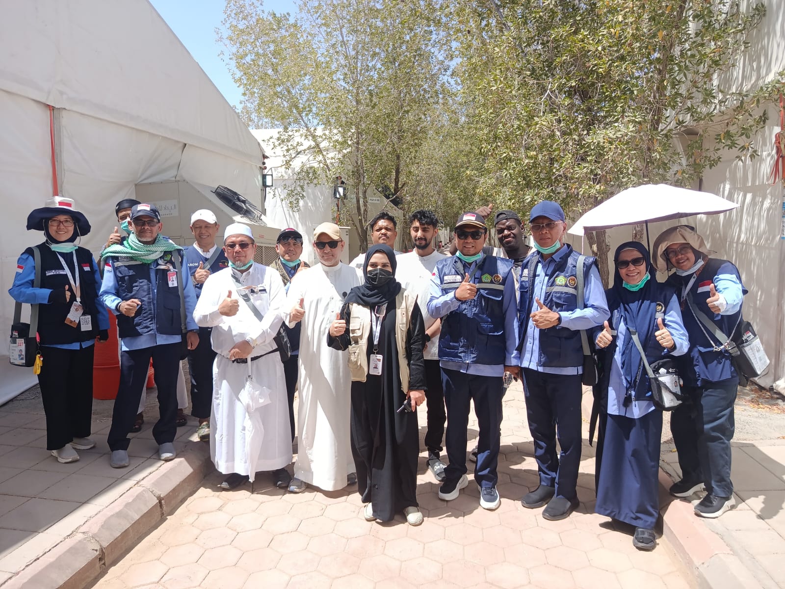 Petugas Kloter Embarkasi Palembang Survei Lokasi di Arafah dan Mina Jelang Puncak Haji