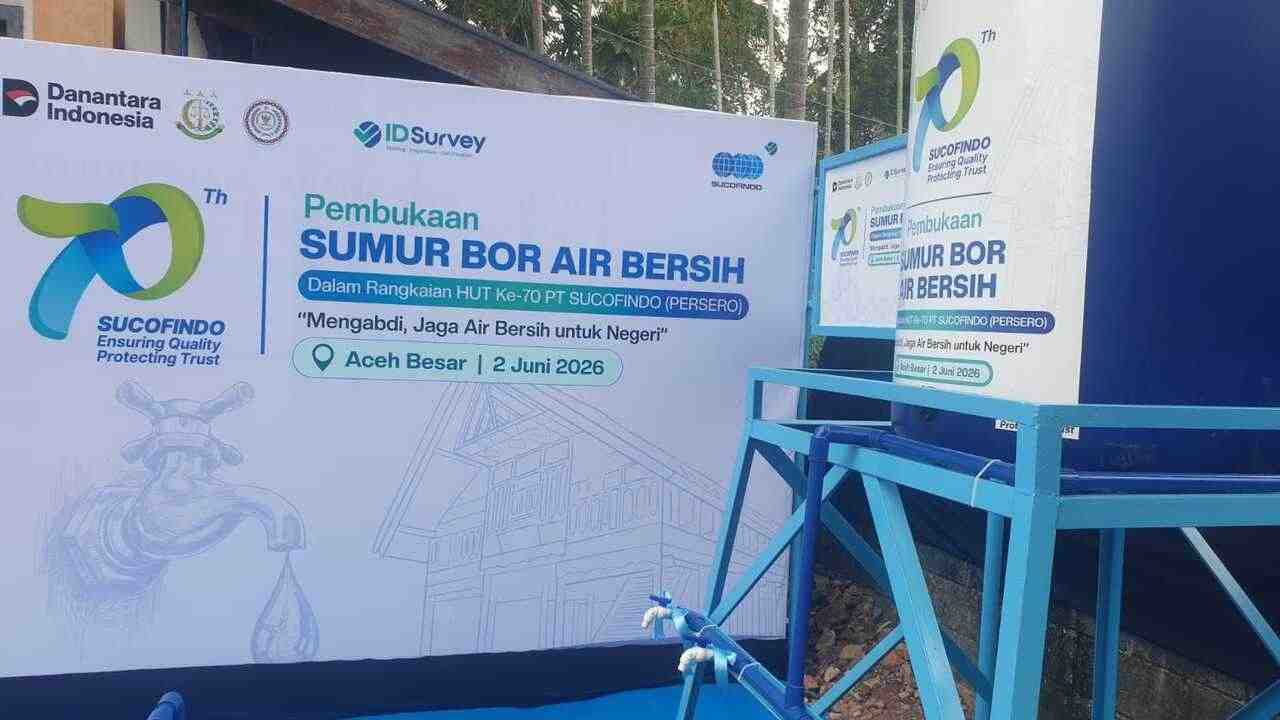 Program 70 Sumur Air Bersih ABPEDNAS-SUCOFINDO Dimulai, Aceh Besar Jadi Penerima Manfaat 