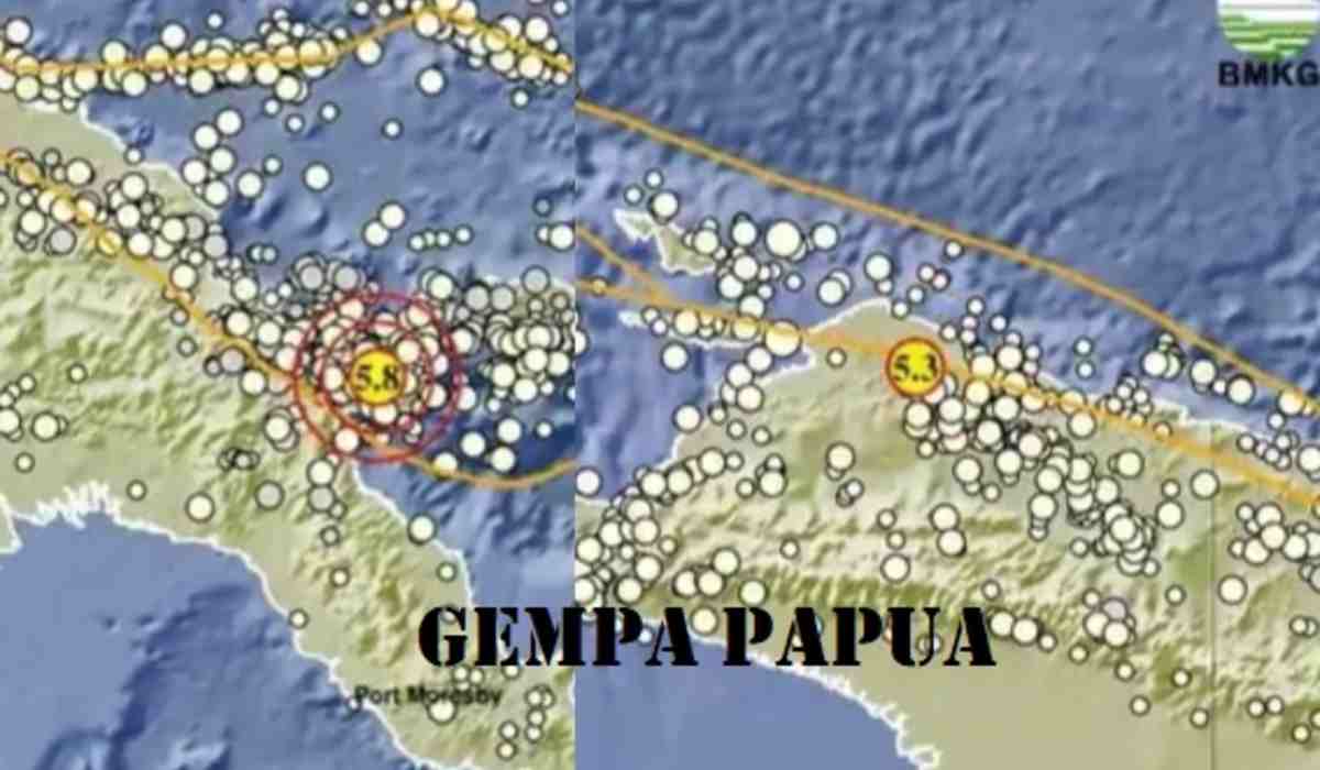 Hari Ini Papua 2 Kali Diguncang Gempa, Ada yang Kekuatannya 5.8 Magnitudo