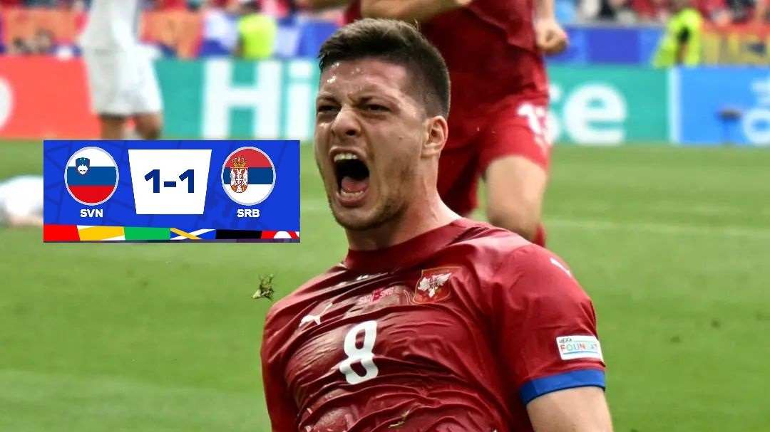 Hasil Pertandingan Grup C Euro 2024, Slovenia vs Serbia: Gol Telat Luka Jovic Berhasil Selamatkan The Eagles 