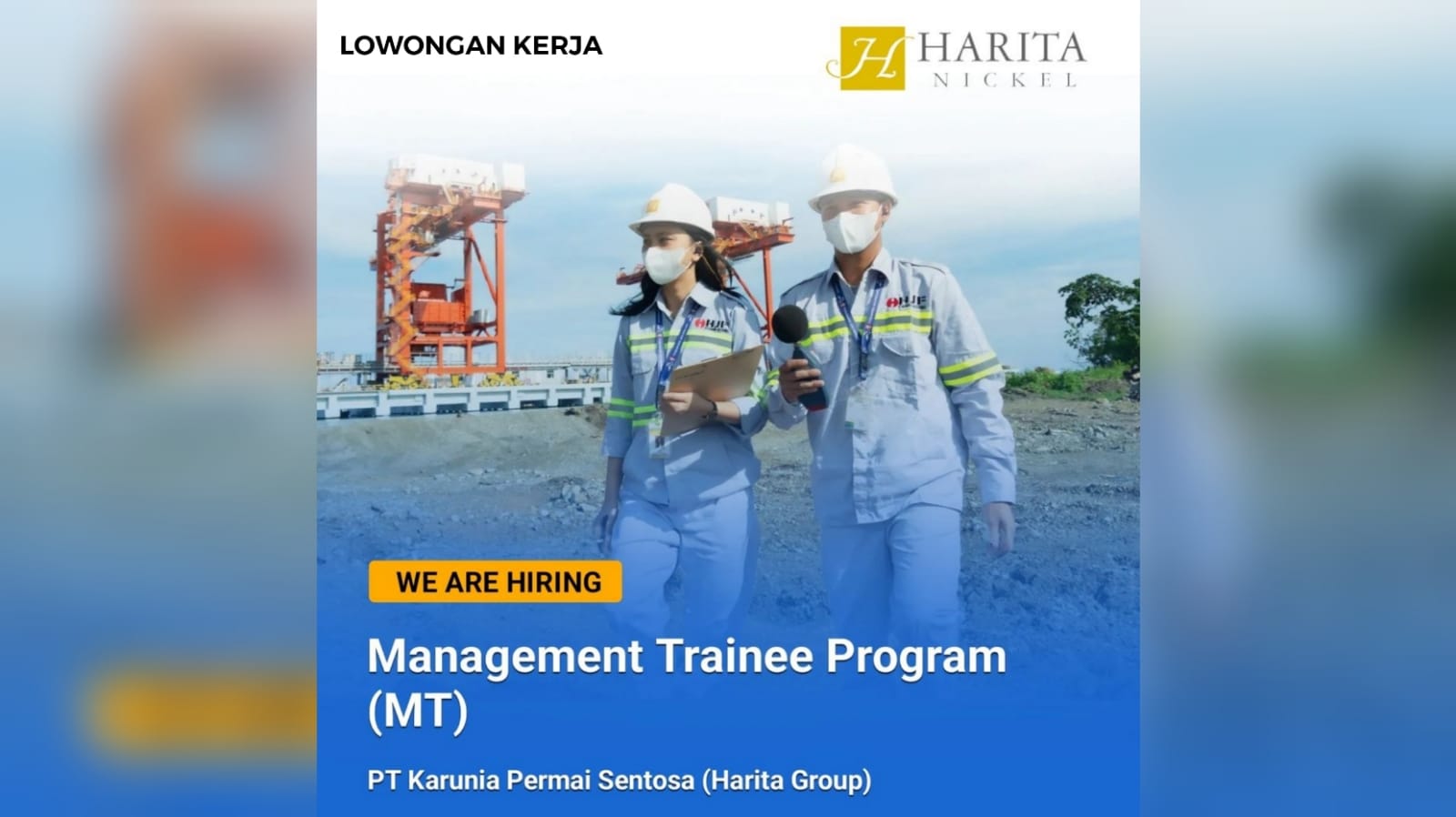 Lowongan Kerja: Produsen Nikel PT Karunia Permai Sentosa (KPS) Buka Loker Terbaru Fresh Graduate Lulusan S1