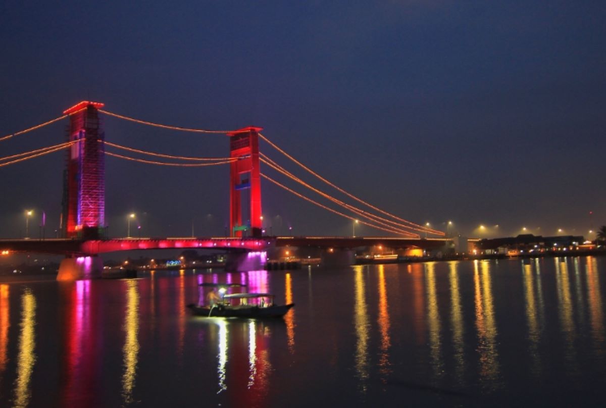 Punya Menara Kembar, Jembatan Ikonik di Sumatera Selatan Ini Pernah yang Terpanjang di Asia Tenggara