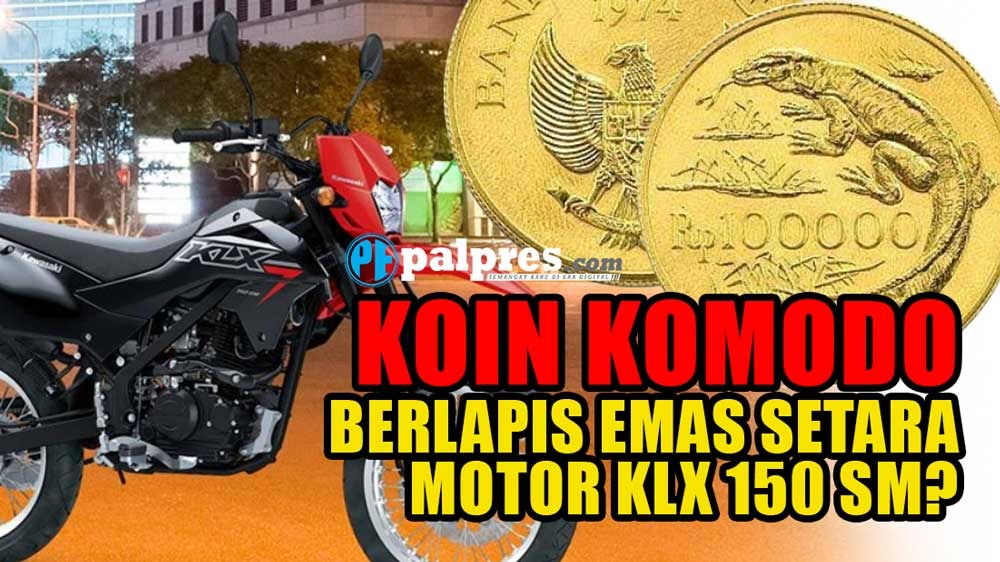 Koin Gambar Komodo Lapis Emas Harganya Setara Motor Kawasaki KLX150SM Special Edition, Cek Simpananmu!