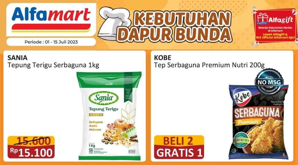 KATALOG Promo Alfamart 01 Juli-15 Juli 2023, Kebutuhan Dapur Bunda Bayak Dapat Promo