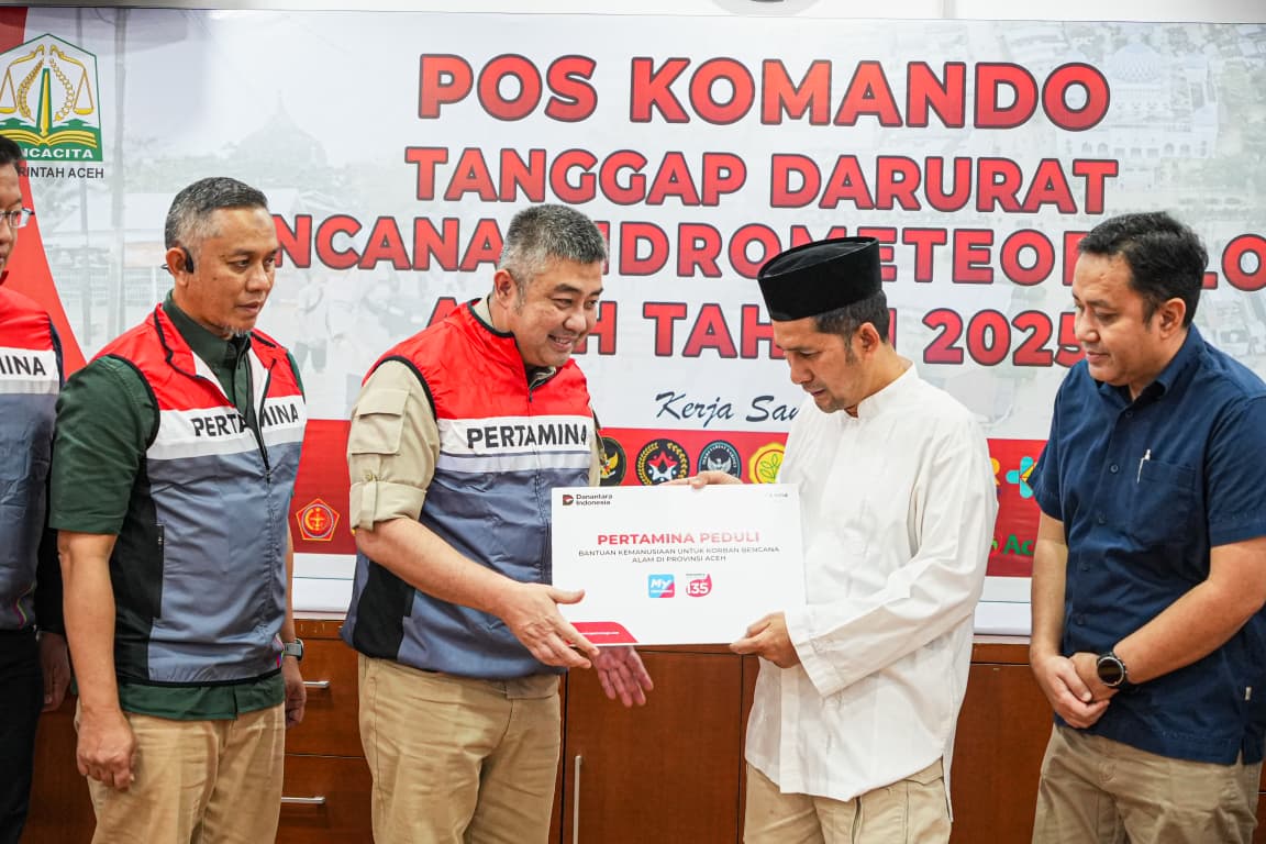Pertamina Patra Niaga Dukung Stabilitas Energi, Salurkan Bantuan Kemanusiaan ke Pemerintah Aceh