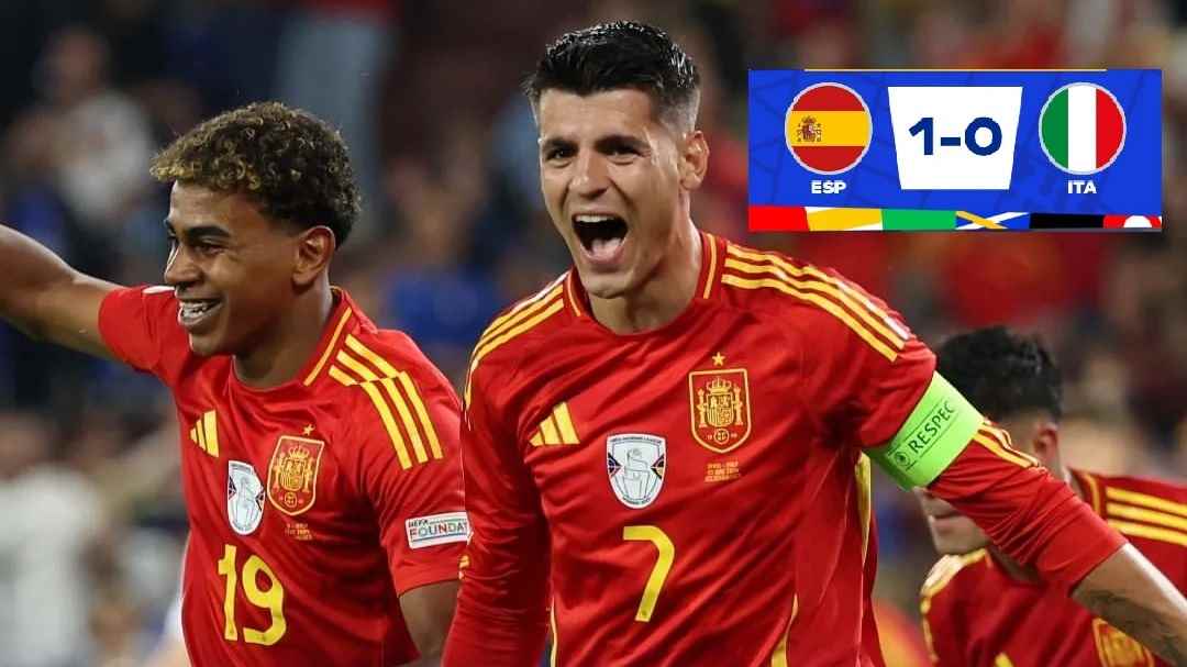 Hasil Pertandingan Grup B Euro 2024 Spanyol vs Italia: La Furia Roja Puncaki Klasemen Usai Menang dari Italia 
