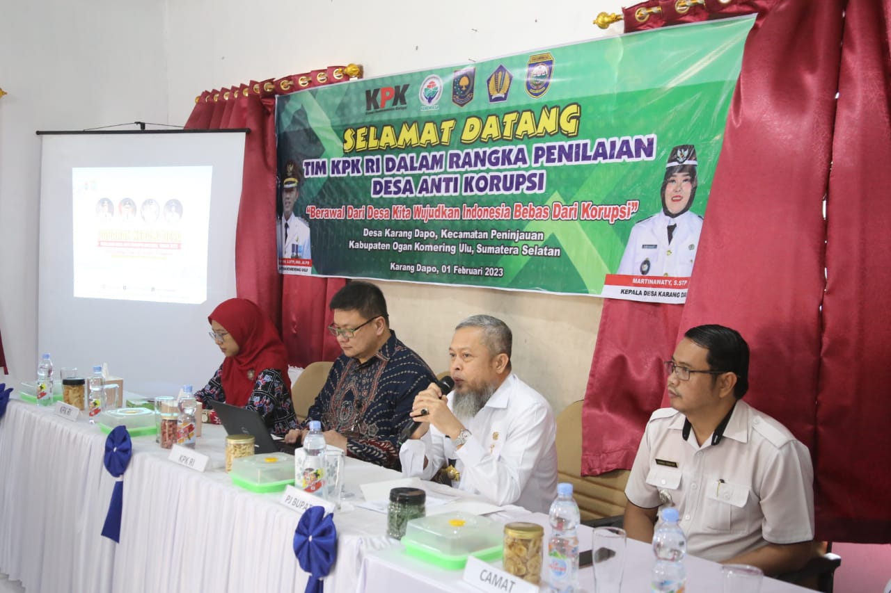 Desa di Kabupaten OKU Terpilih Desa Anti Korupsi, Ini Lho Indikator Penilaian Oleh Tim KPK RI