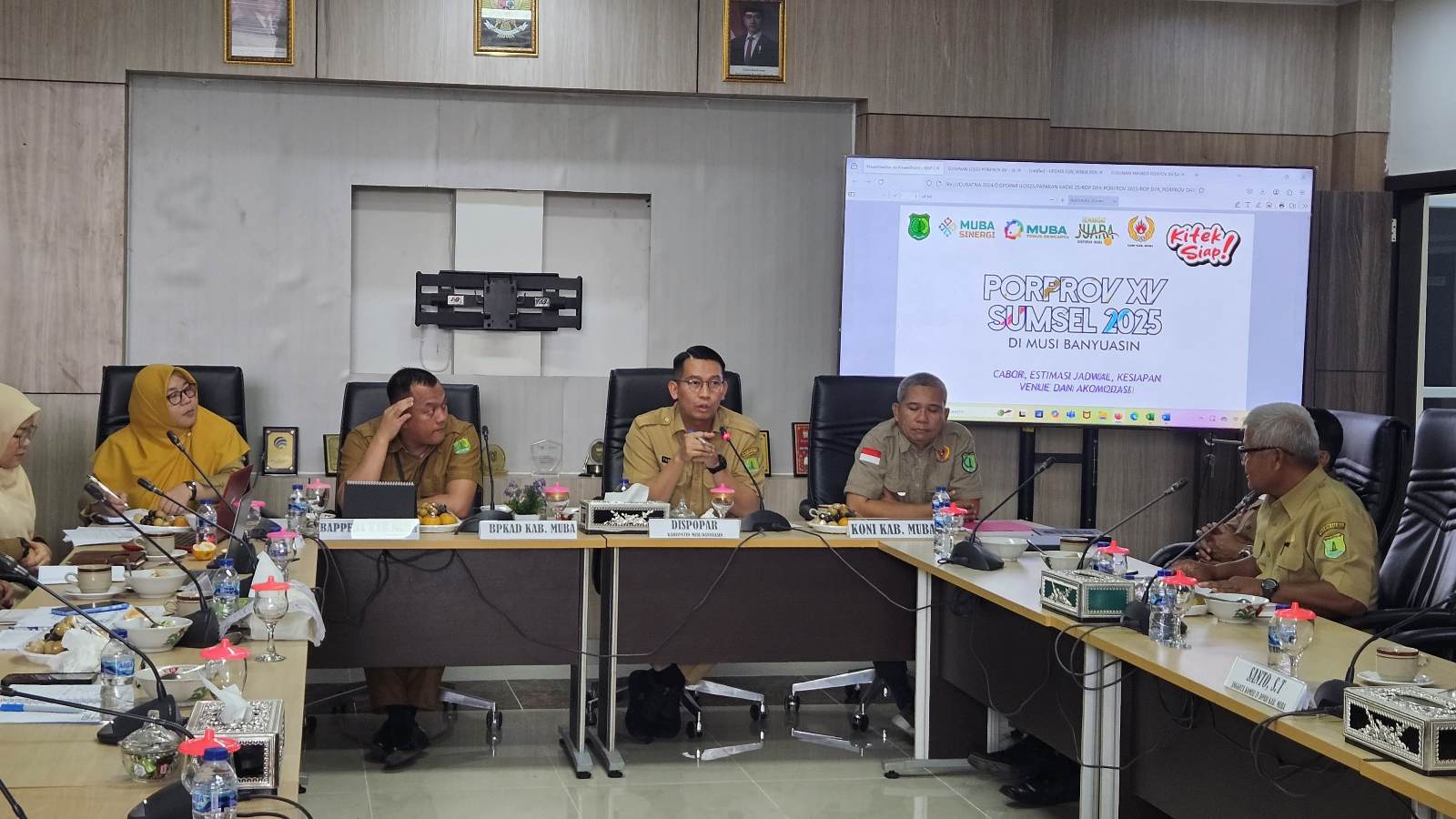 RDP dengan DPRD Muba, KONI Bahasa Venue Hingga Persiapan Atlet Porprov SumselXV