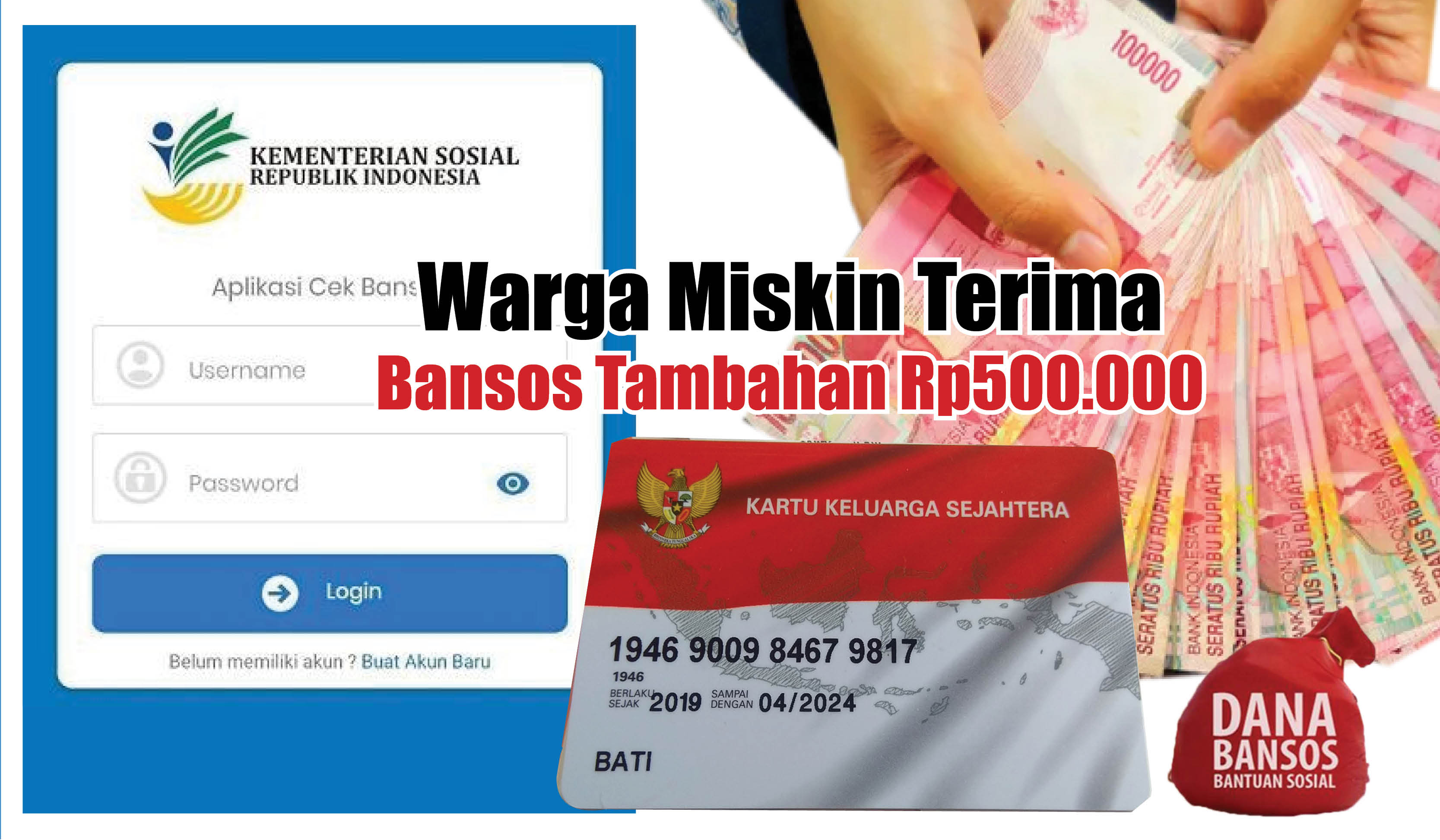 Cek Kriterianya Disini! Warga Miskin Terima Bansos Tambahan Rp500.000