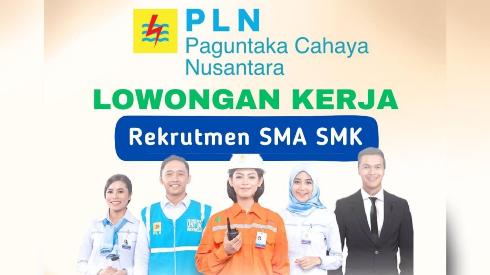 BUMN PLN Paguntaka Cahaya Nusantara Buka Lowongan Kerja Untuk Lulusan SMA SMK Sederajat