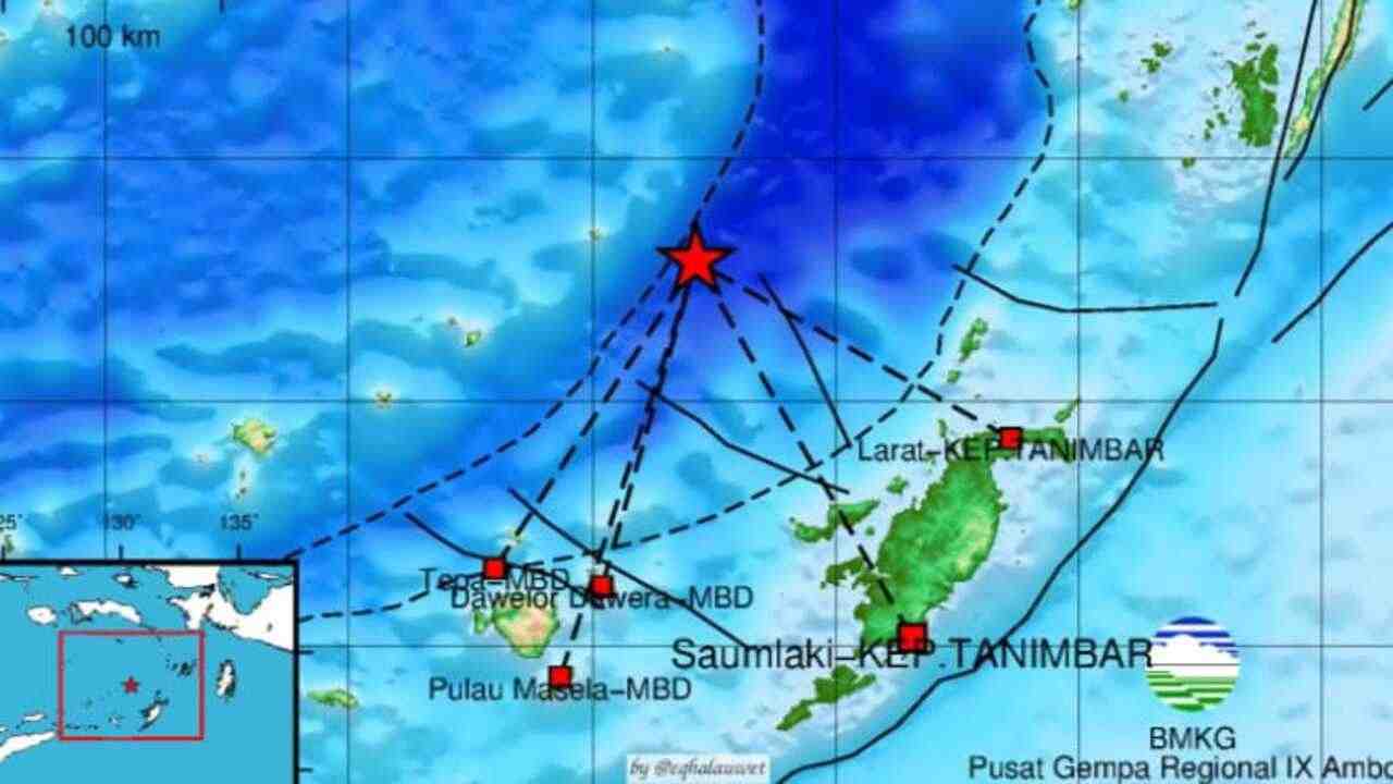 Gempa 4.7 Magnitudo Guncang Maluku Barat Daya, Cek Update Pusat Gempa Regional IX Ambon