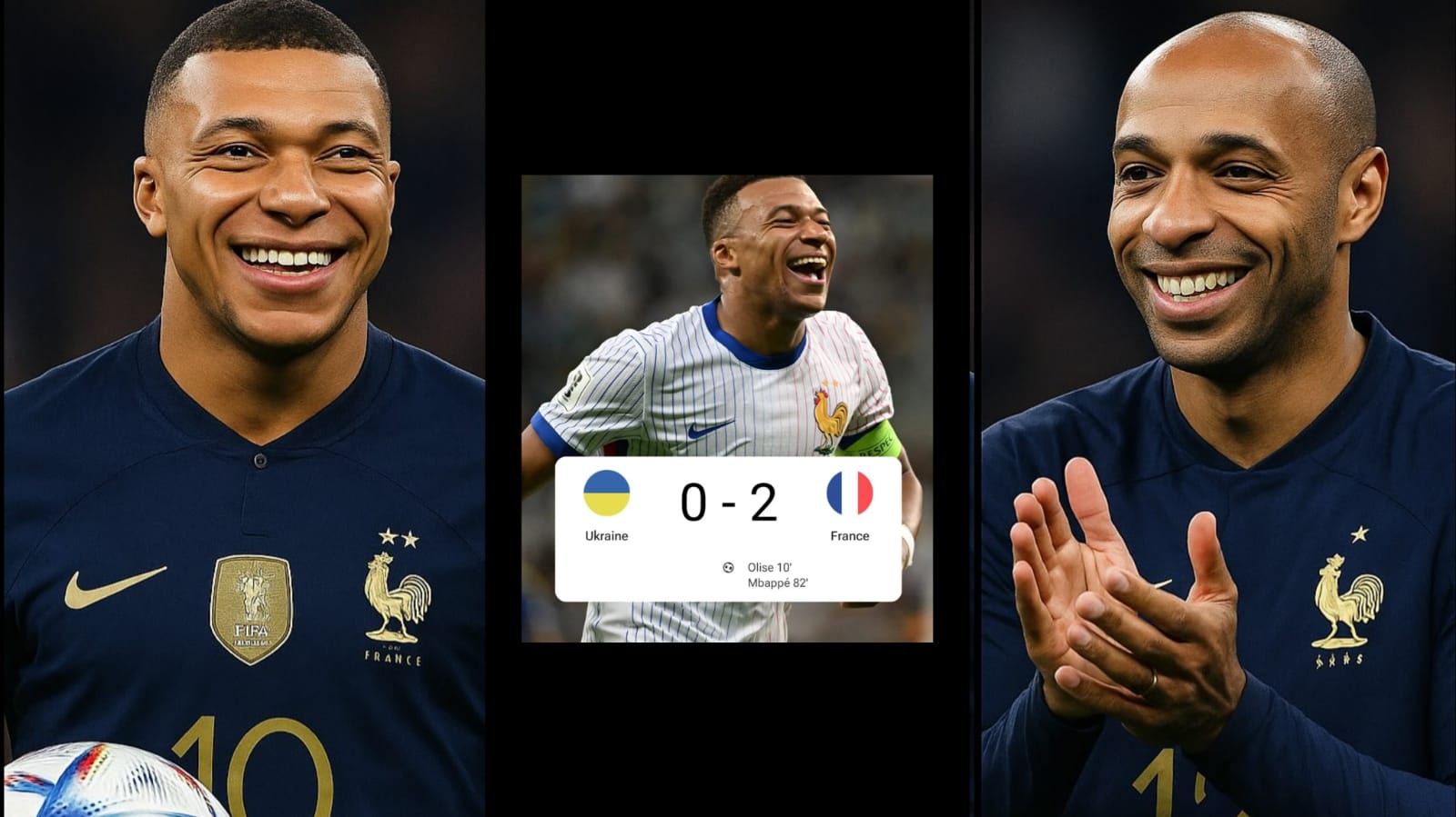 Ukraina 0-2 Prancis: Kylian Mbappe Menyamai Rekor Thierry Henry di Kemenangan Pembuka Kualifikasi Piala Dunia