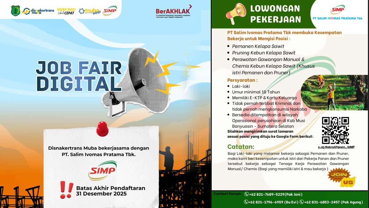 Warga Muba Merapat! Perkebunan Sawit Buka Loker Terbaru, Begini Cara Daftarnya