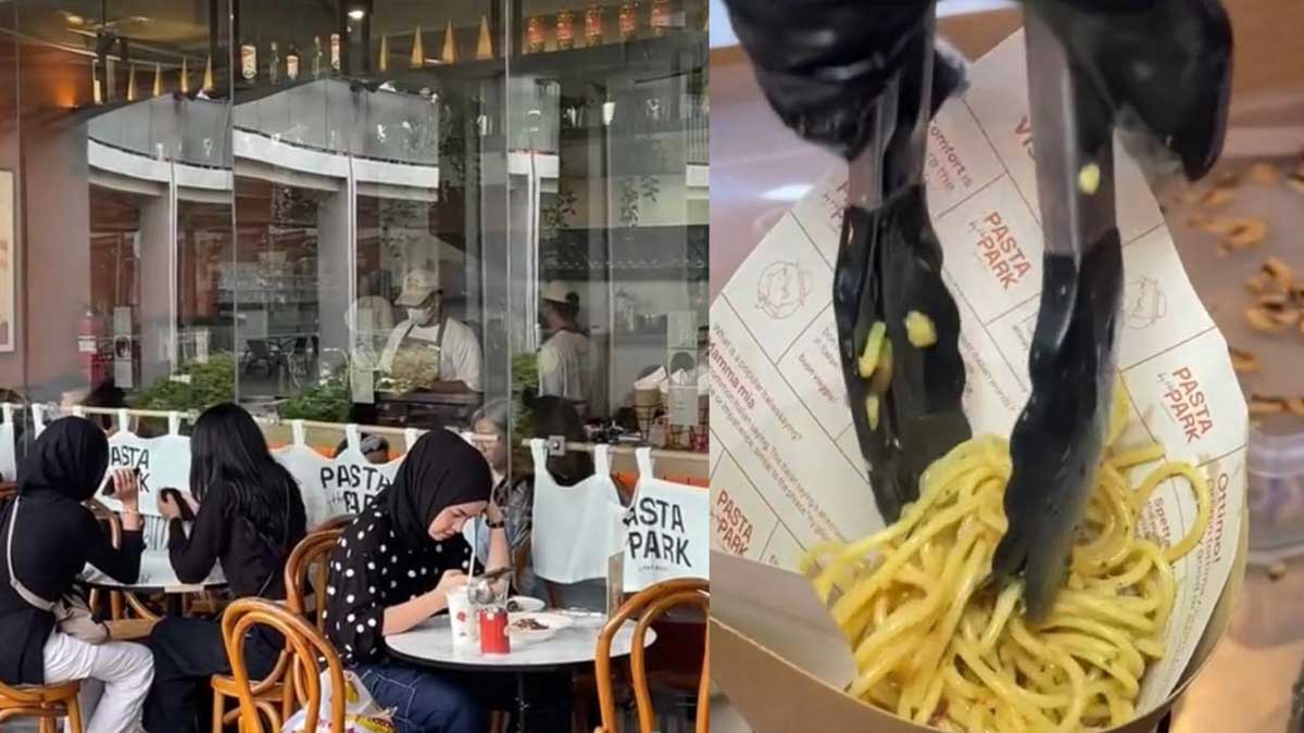 Makan Pasta di Pinggir Taman, Rasakan Sensasi Nongkrong di Italia dengan View yang Memanjakan Mata