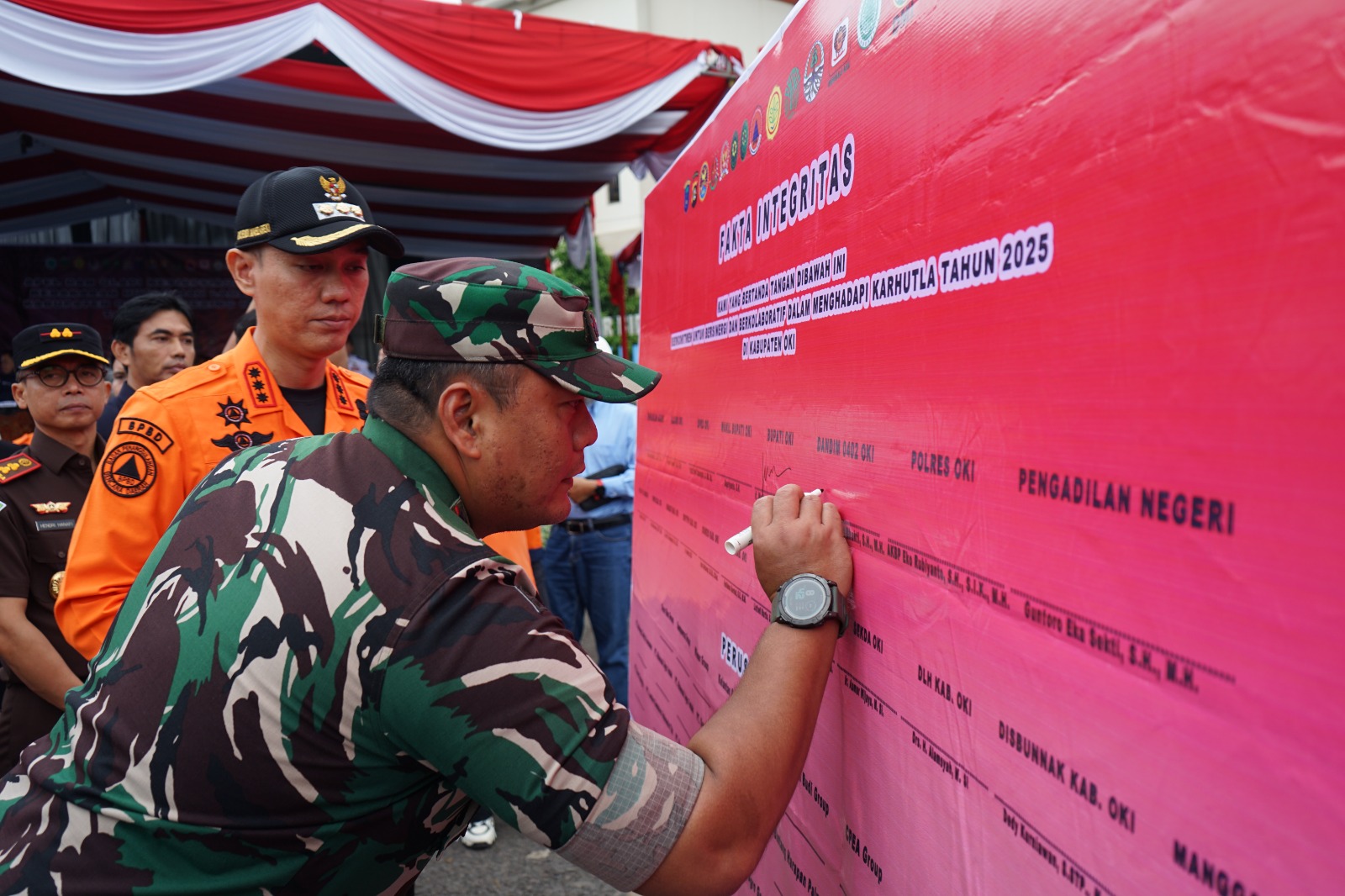 Apel Kesiapsiagaan Karhutla 2025, Dandim 0402/OKI: Kesiapan Personel dan Peralatan Jadi Fokus Utama