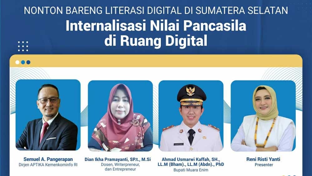 Pelajar SD Se-Kabupaten Muara Enim Nobar Literasi Digital, Hadirkan Tokoh Idola Mereka