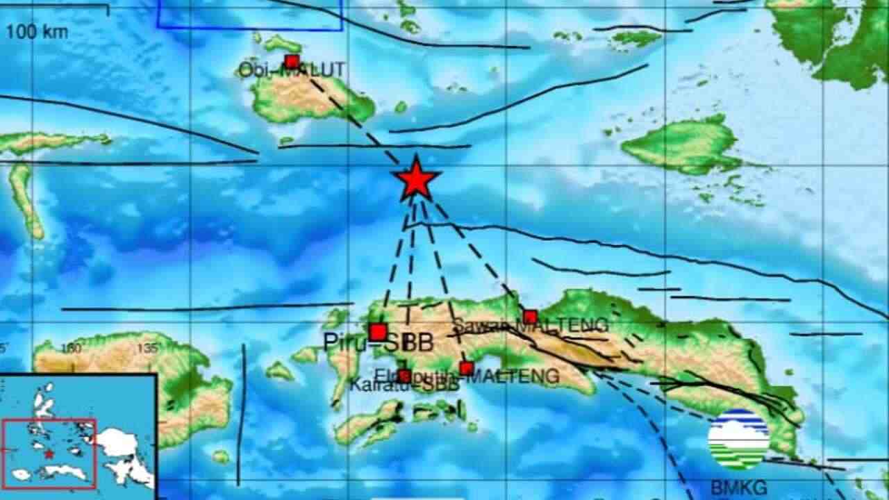 Sore Ini Gempa 3.4 Magitudo Guncang Seram Bagian Barat, Kedalamannya 10 Km, Tak Berpotensi Tsunami