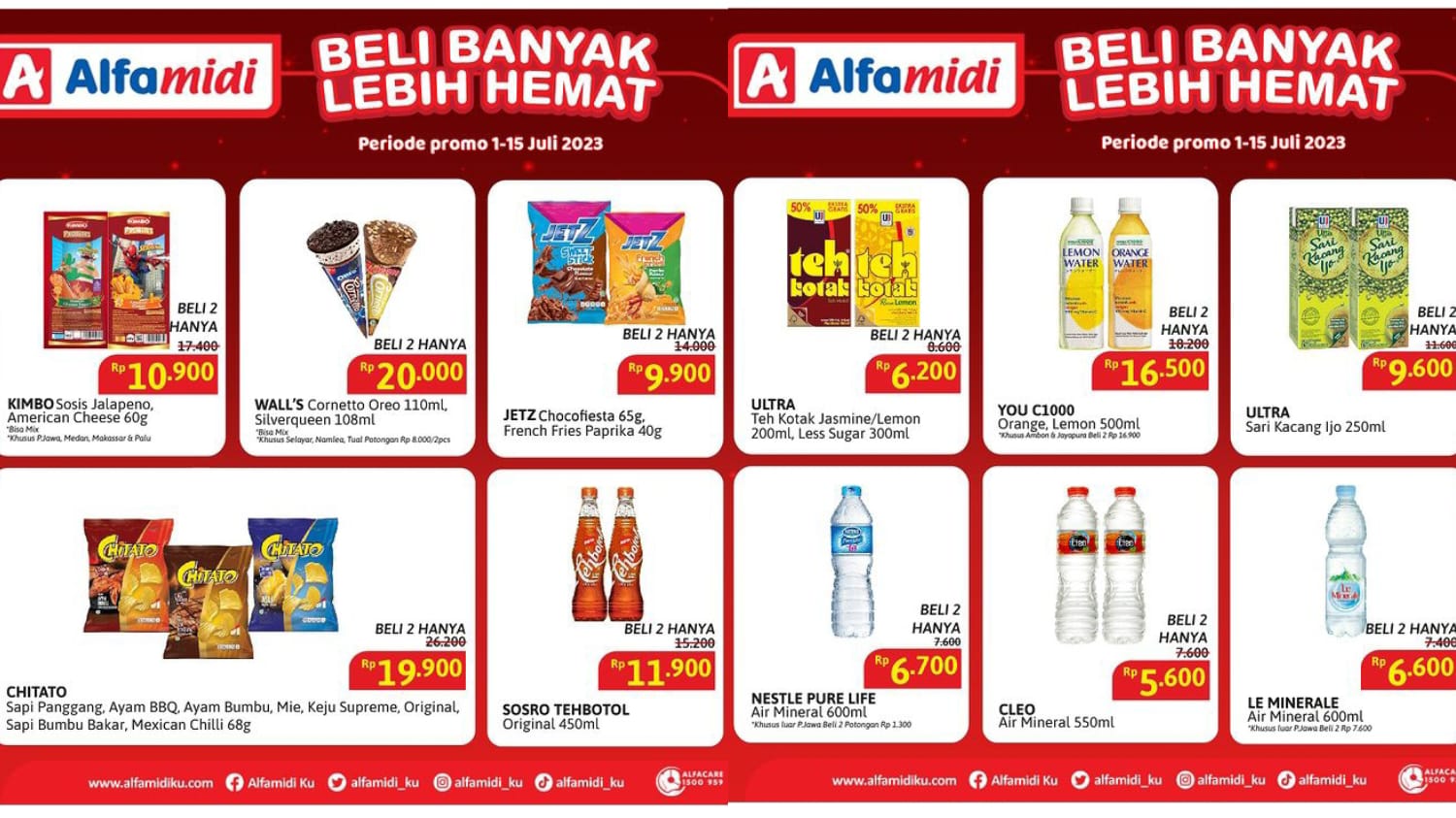 Katalog Promo Alfamidi Hingga 15 Juli 2023, Beli Banyak Lebih Hemat!