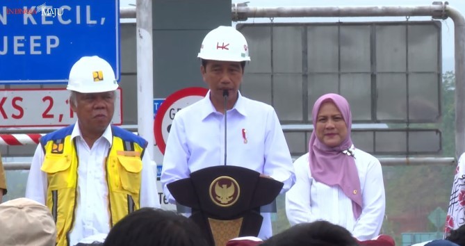 Presiden Jokowi Resmikan Tol Bengkulu-Taba Penanjung Sepanjang 16,7 Kilometer