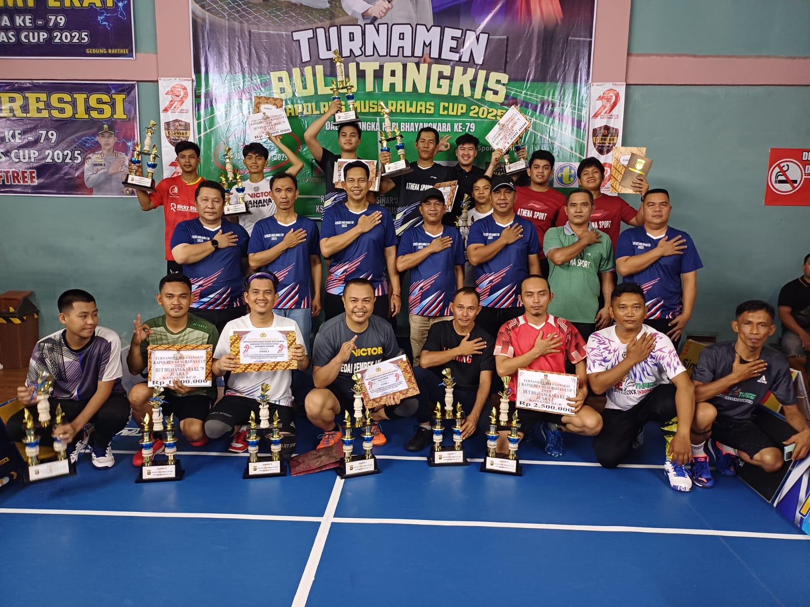 Polres Musi Rawas Sukses Gelar Turnamen Bulutangkis