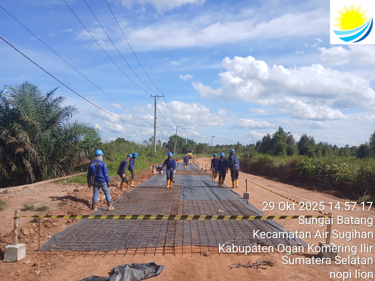 PT OKI Pulp & Paper Mills Bangun Jalan Pasar Jetty Baung Senilai Rp4,3 Miliar