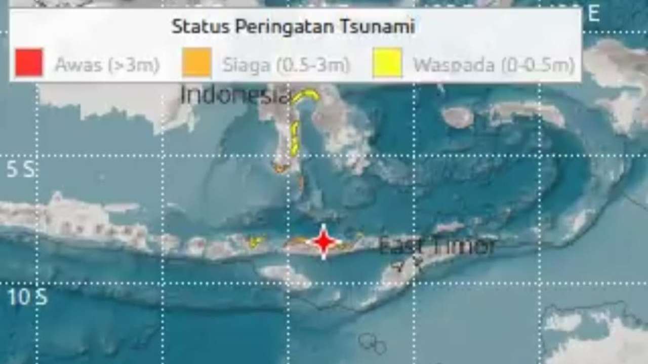 Gempa M7,7 Guncang NTT, Tsunami Terdeteksi hingga 0,94 Meter, Warga Berhamburan