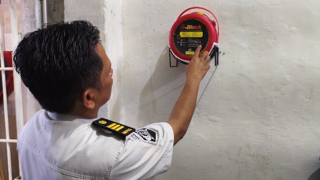 Mitigasi Risiko Kebakaran, Area Hunian Warga Binaan Dipasang 16 Fire Blok