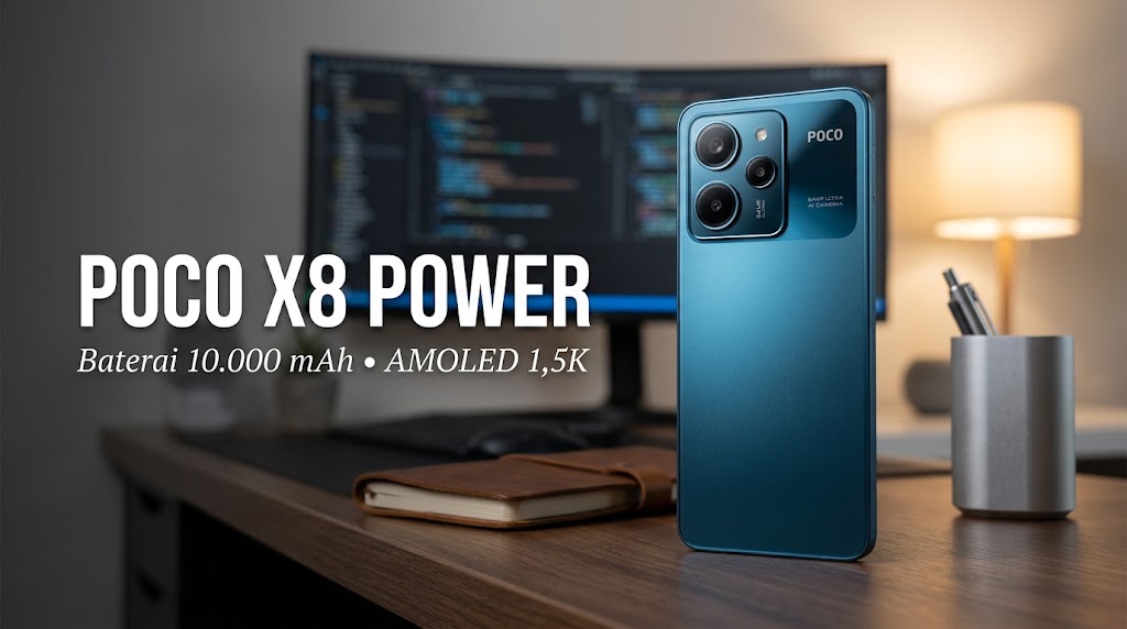 Intip Ketangguhan POCO X8 Power Berbaterai Silikon-Karbon dan Kamera Sony 50 MP