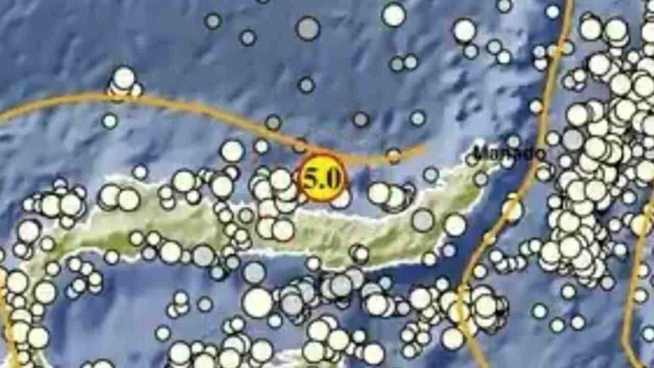 Gempa Magnitudo 5,0 Guncang Bolaang Mongondow Utara, Tak Berpotensi Tsunami