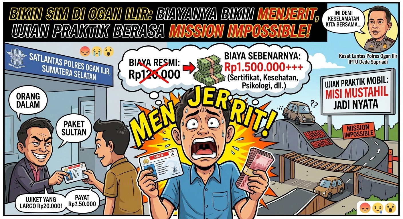 BIKIN BENGEK! Bikin SIM di Ogan Ilir Biayanya Bikin Menjerit, Netizen Sampai Lapor Pak Prabowo!