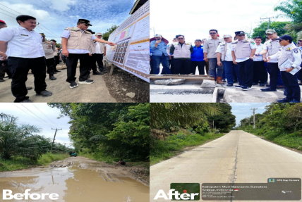 Toha–Rohman Tuntaskan Jalan Simpang Sari–Bandar Jaya Setelah Puluhan Tahun Terbengkalai