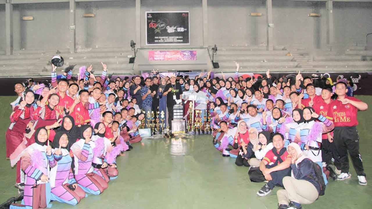 Amazing! Marching Band Bukit Asam Sukses Juara Umum Musi Soundsport Competition 2024