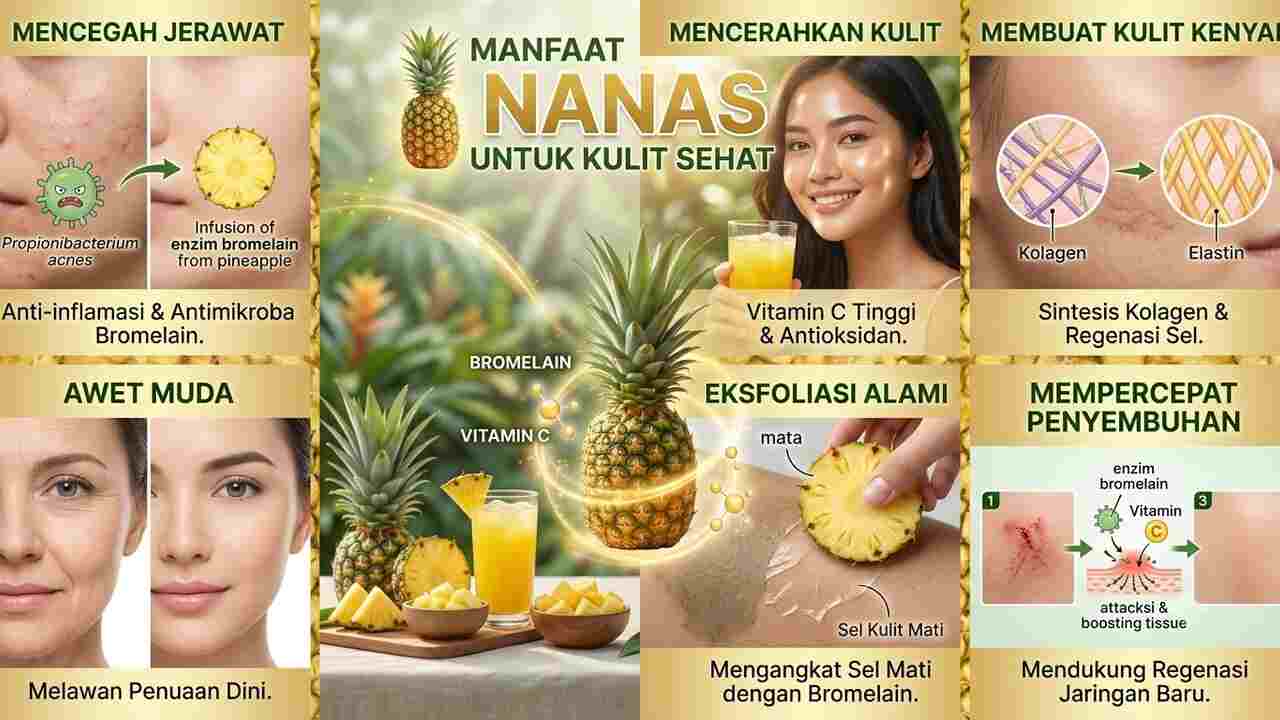 Kulit Sehat dan Tubuh Bugar? Ternyata Ada di Buah Nanas